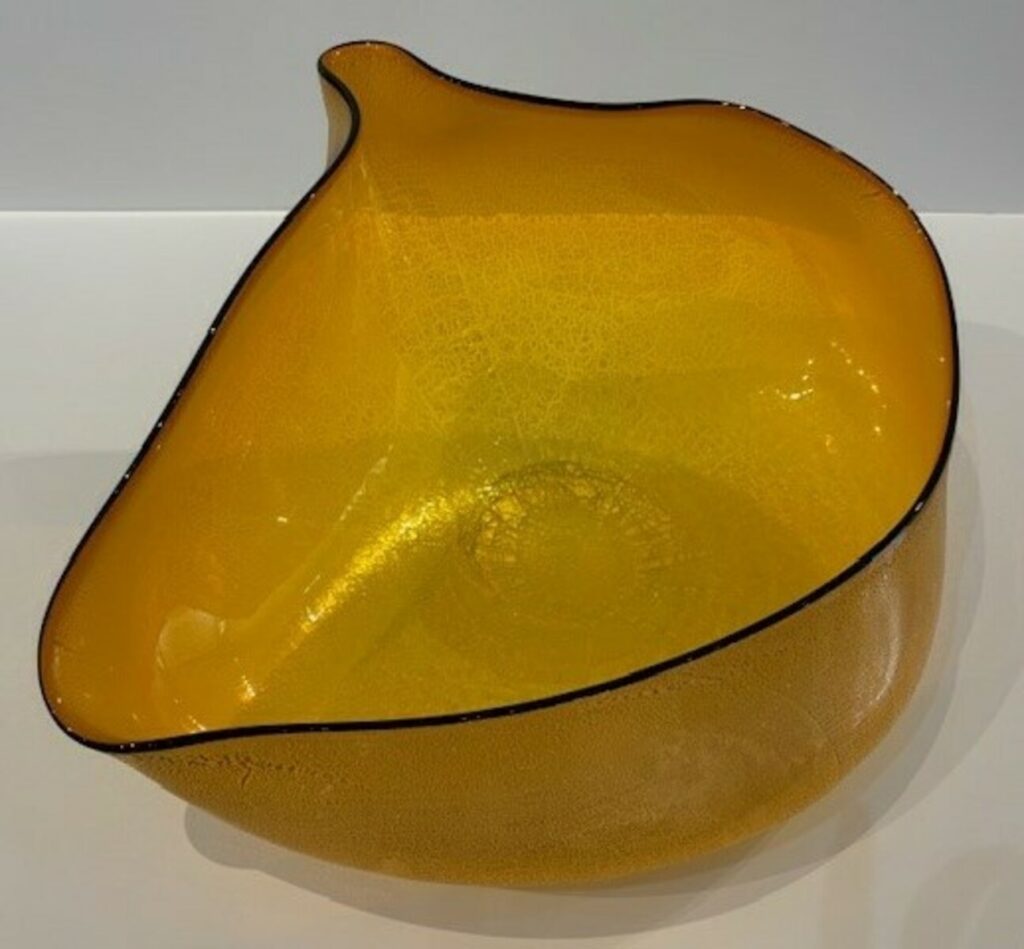 Yellow wave bowl