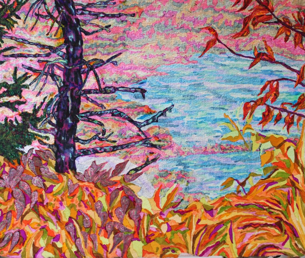 purple tree