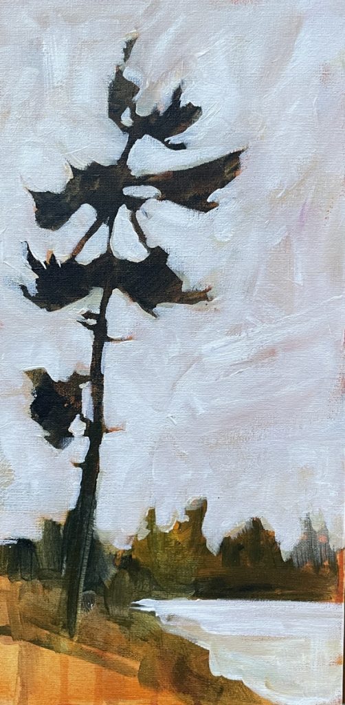 Sketch of French River Tree Portrait 1