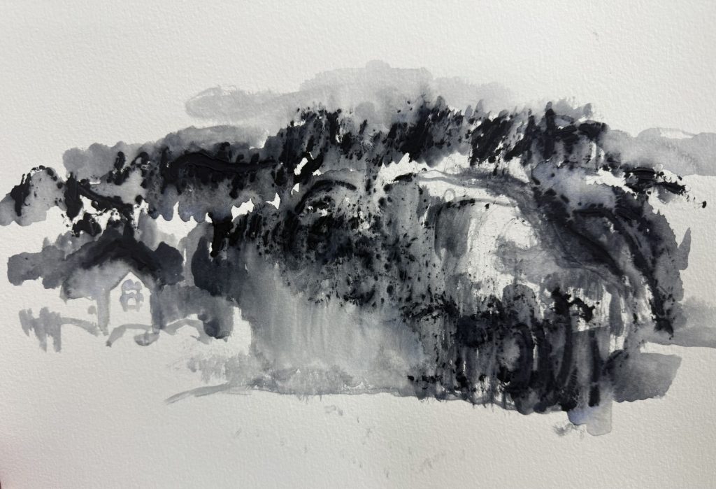 Winter View from the Studio