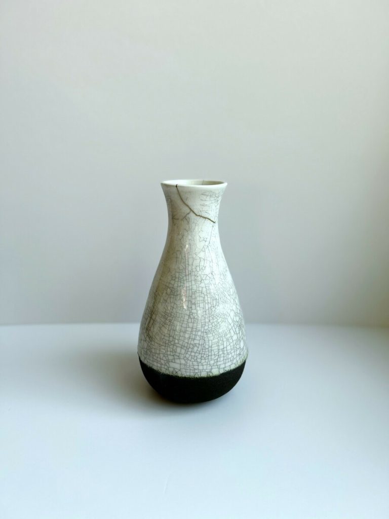 Winter Ash Vase with Kintsugi - Large
