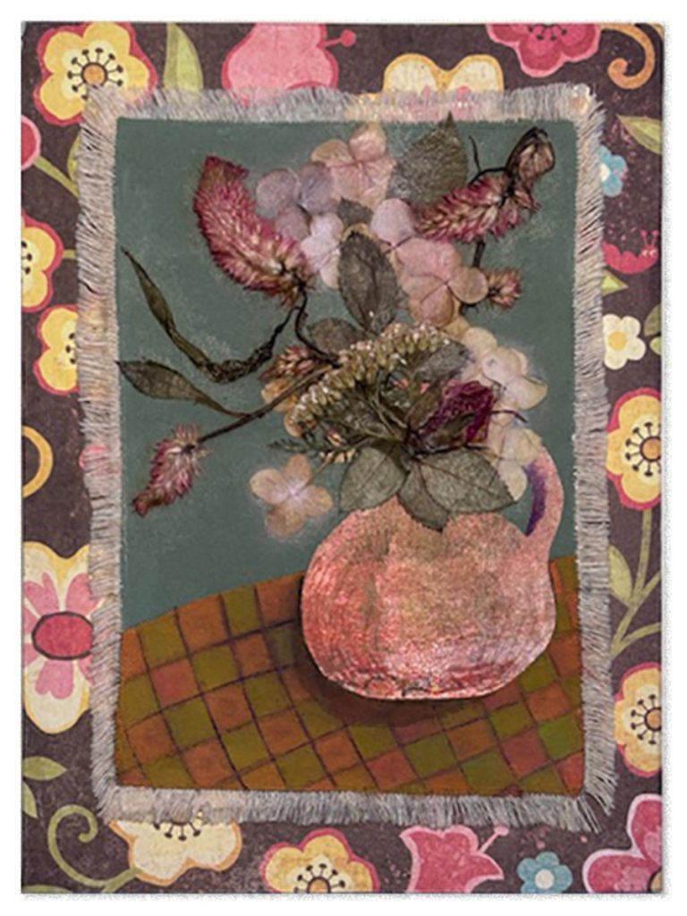 Orange Jug On Checkered Cloth