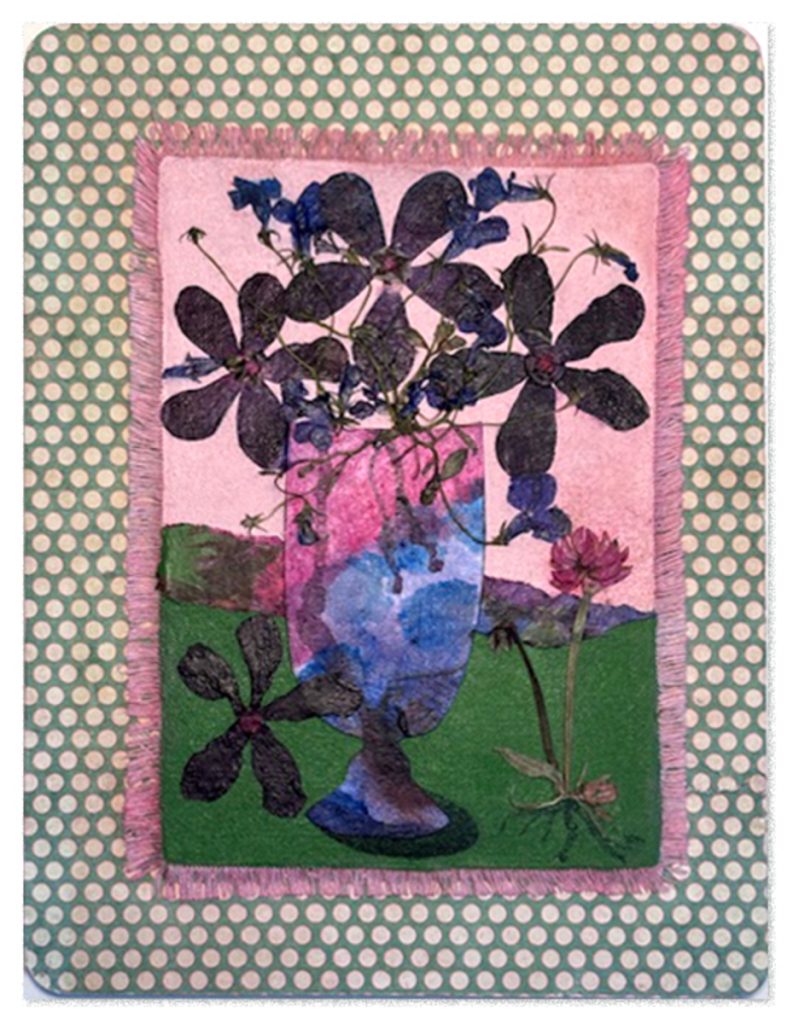 Purple Flowers And Forget-Me-Nots