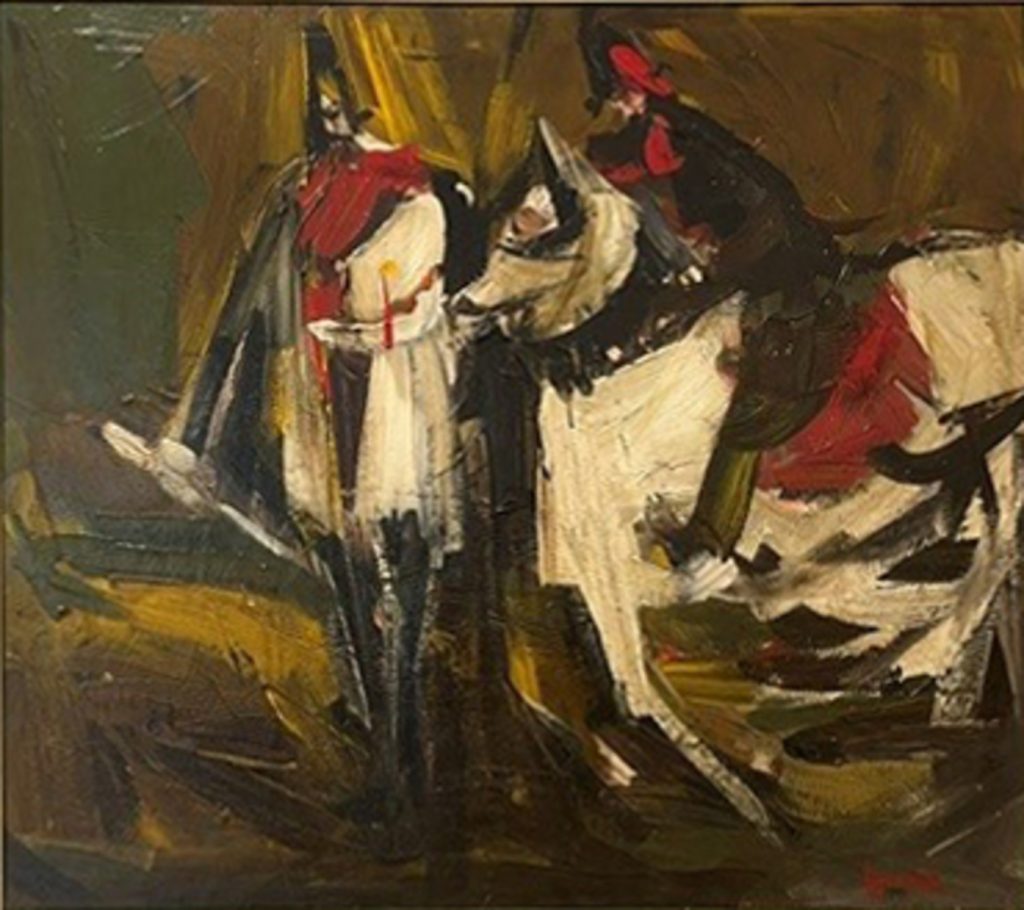 Horse and Standing Figure - Stewart Collection